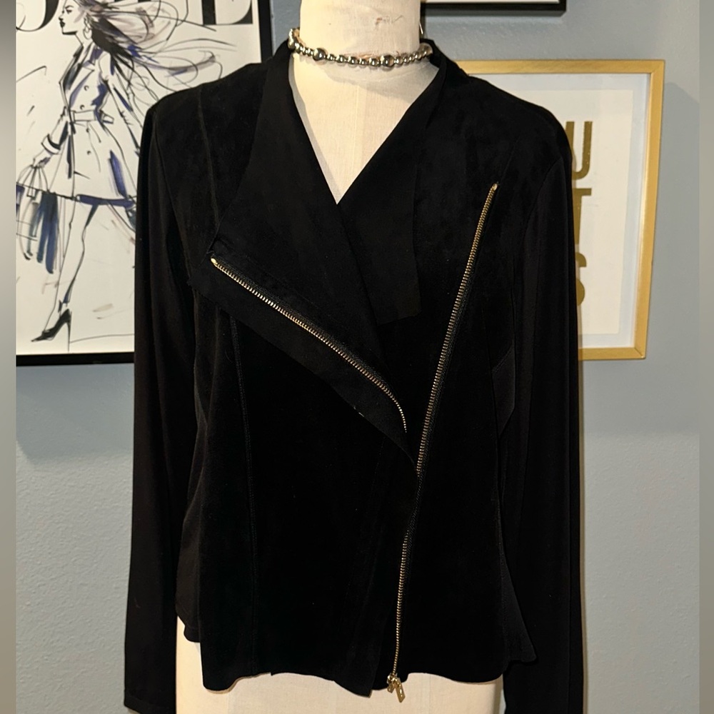 Calvin Klein Black Asymmetrical Blazer